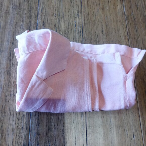 CLOTH & STONE linen blend notch collar sleeveless shirt (S) - Picture 7 of 9